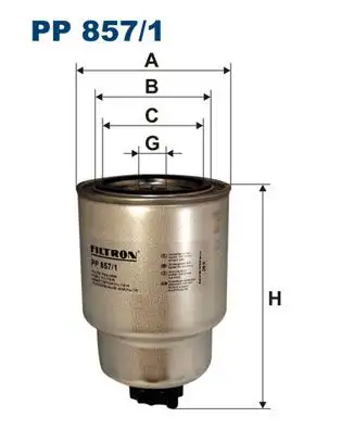 FILTRON PP857/1 Yakıt Filtresi resmi