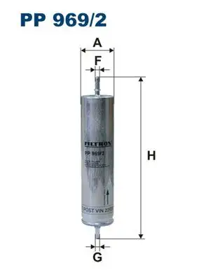 FILTRON PP969/2 Yakıt Filtresi WJN000080 resmi