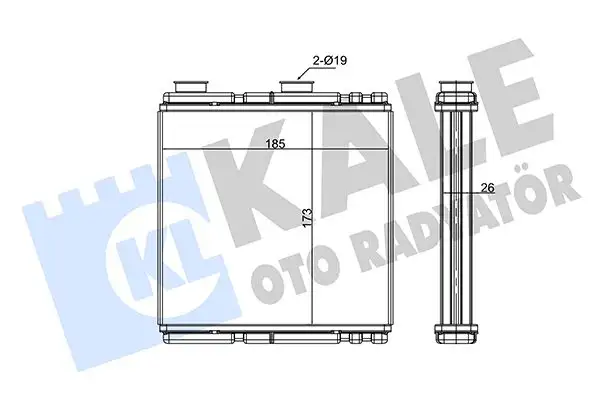KALE 354915 Kalorifer Radyatörü 271150001R resmi