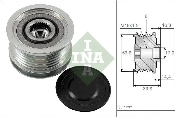 INA 535017010 Alternatör Kasnağı resmi