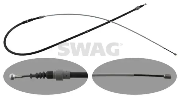 SWAG 30948308 El Fren Halatı (Arka) 6Q7609721E resmi