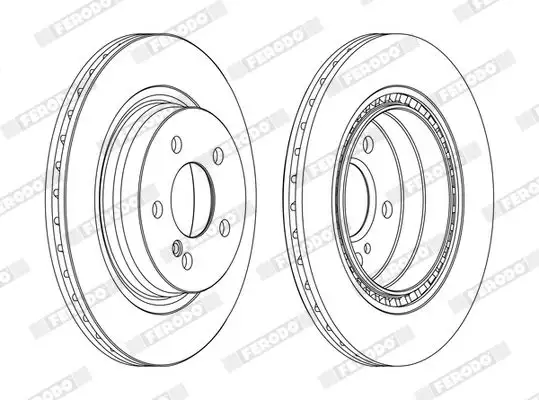 FERODO DDF1700C Arka Fren Diski A2044230712 resmi