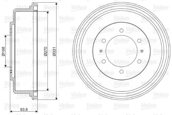 VALEO 237071 Fren Kampanası MB895470 resmi