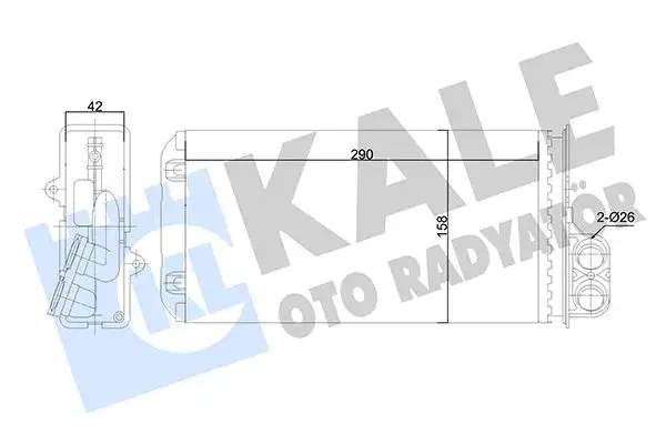 KALE 346510 Kalorifer Radyatörü 6448J6 resmi