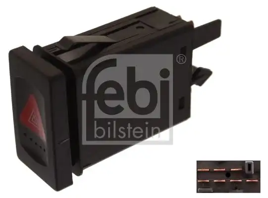 FEBI 44701 Dörtlü Flaşör Düğmesi resmi