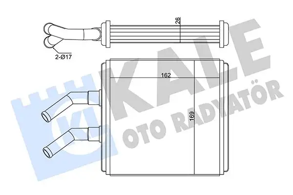 KALE 346585 Kalorifer Radyatörü OK30A61A10 resmi