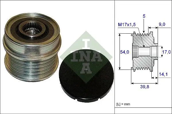 INA 535017110 Alternatör Kasnağı resmi
