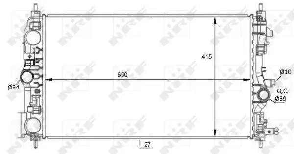 NRF 59076 Radyatör 13311078 resmi