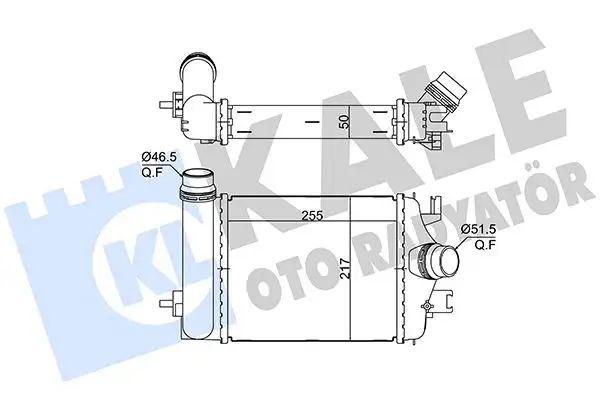 KALE 375770 Turbo Radyatörü 144966668R resmi