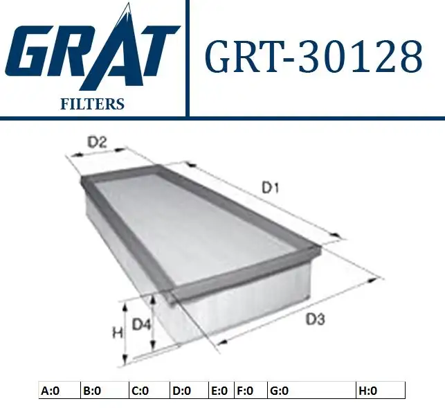 GRAT 30128 Hava Filtresi 13718513944 resmi
