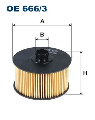 FILTRON OE666/3 Yağ Filtresi resmi