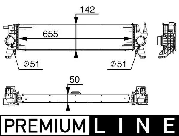 MAHLE CI153000P Turbo Radyatörü A4475010501 resmi