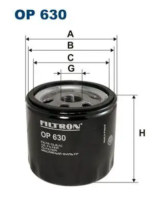 FILTRON OP630 Yağ Filtresi 90510934 resmi