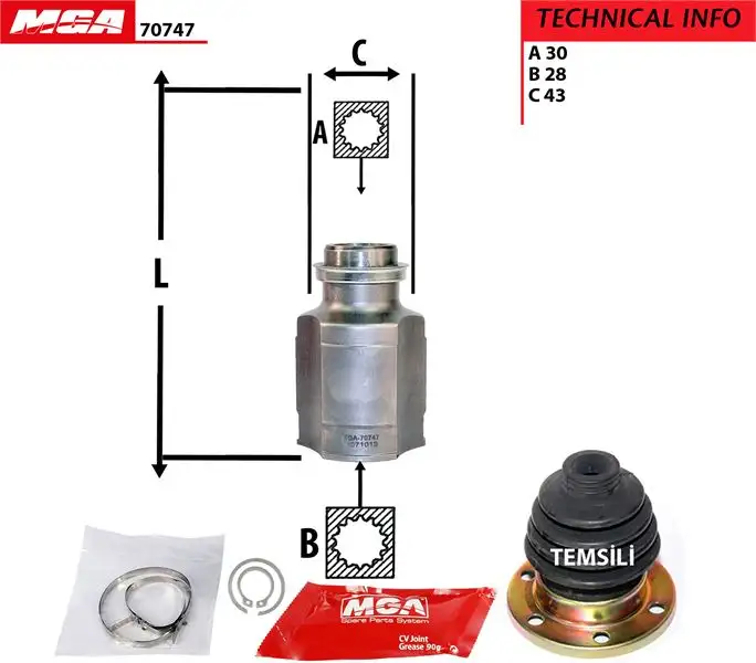 MGA 70747 Aks Kafası (İç) resmi