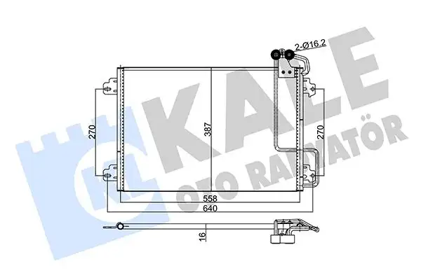 KALE 345550 Klima Radyatörü 7700434883 resmi