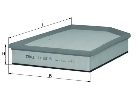 MAHLE LX1591/9 Hava Filtresi resmi