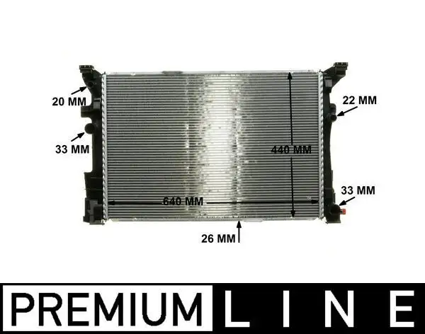 MAHLE CR2170000P Radyatör A2465001303 resmi