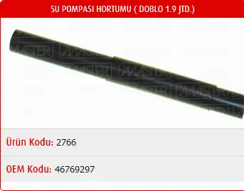 MASTER M2766 Devirdaim Hortumu 46769297 resmi