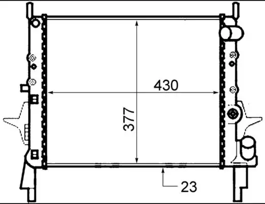 MAHLE CR490000S Radyatör 7701039152 resmi