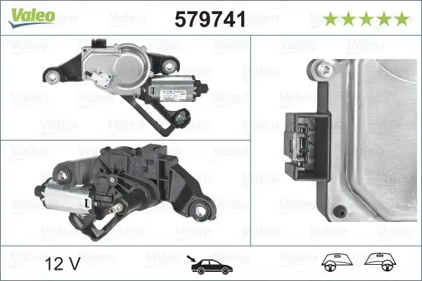 VALEO 579741 Silecek Motoru (Arka) 67637199569 resmi
