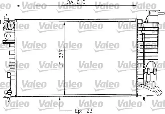 VALEO 730927 Radyatör resmi