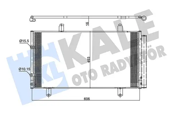 KALE 342605 Klima Radyatörü 8845026120 resmi