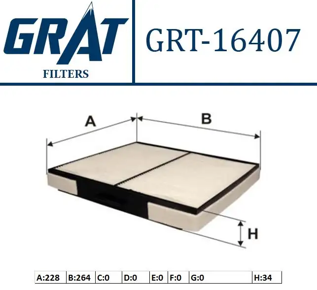 GRAT 16407 Polen Filtresi 971332D000 resmi