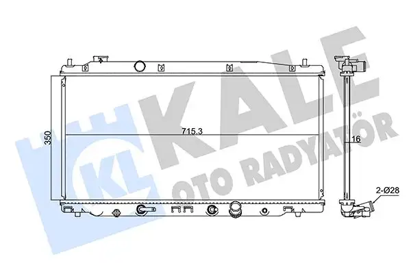 KALE 347710 Radyatör 19010RB7Z51 resmi
