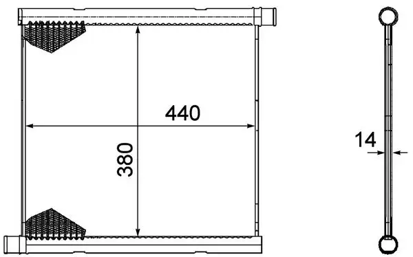 MAHLE CR1124000P Radyatör A4515010001 resmi