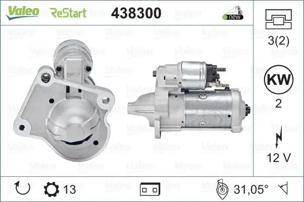 VALEO 438300 Marş Motoru resmi