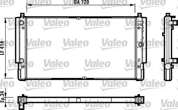 VALEO 731616 Radyatör 7D0121253 resmi