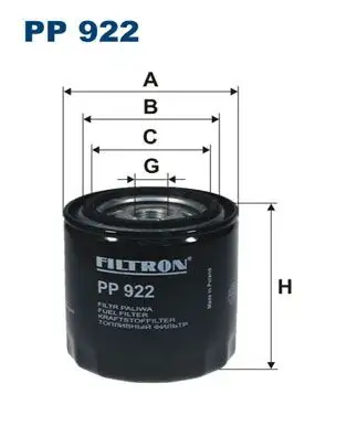 FILTRON PP922 Yakıt Filtresi resmi