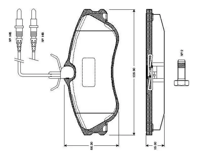 BOSCH 0986TB2042 Ön Fren Balatası 425154 resmi