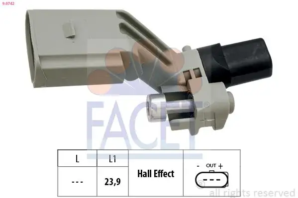 FACET 9.0742 Krank Sensörü 1K0906433 resmi