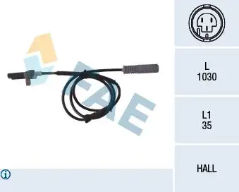 FAE 78043 ABS Hız Sensörü (Arka) ALS461 resmi
