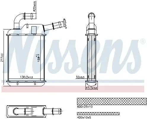 NISSENS 707279 Kalorifer Radyatörü 7H0819032 resmi