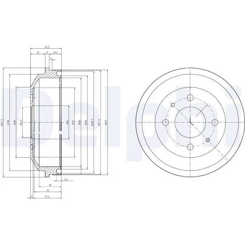 DELPHI BF519 Fren Kampanası 5841125010 resmi