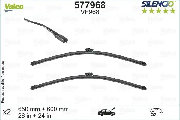 VALEO 577968 Silecek Süpürgesi (Takım) A9108240000 resmi