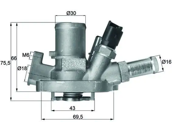 MAHLE TI15180 Termostat resmi