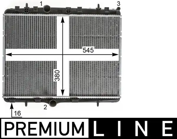 MAHLE CR2014000P Radyatör 3637005 resmi