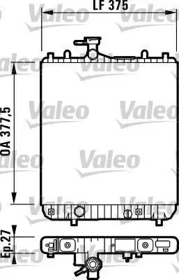VALEO 732694 Radyatör 9208632 resmi