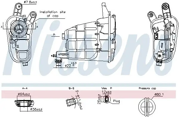 NISSENS 996301 Yedek Su Deposu resmi