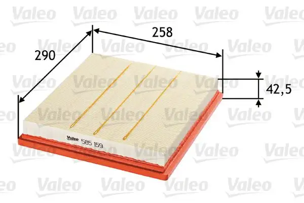 VALEO 585159 Hava Filtresi 834647 resmi