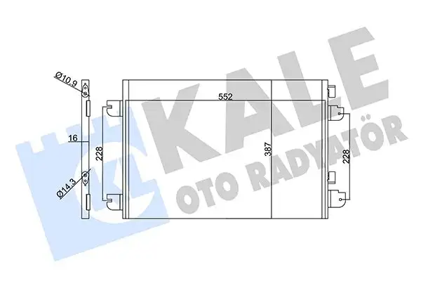 KALE 342830 Klima Radyatörü 8200191738 resmi