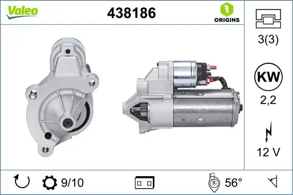 VALEO 438186 Marş Motoru resmi