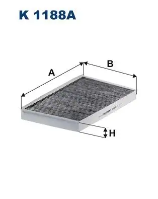FILTRON K1188A Polen Filtresi (Karbonlu) A6398350347 resmi