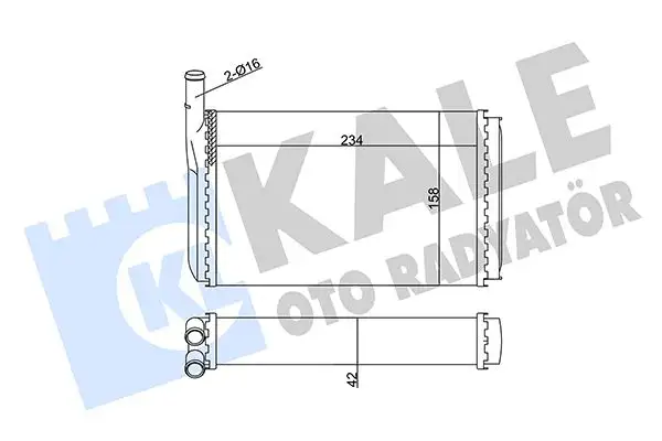 KALE 352025 Kalorifer Radyatörü resmi