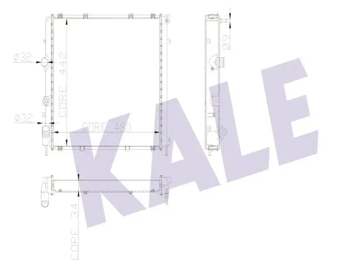 KALE 0405061AB Radyatör resmi
