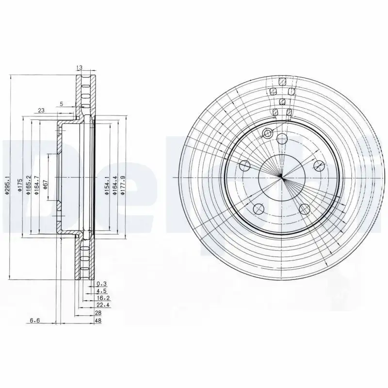 DELPHI BG3755C Ön Fren Diski resmi