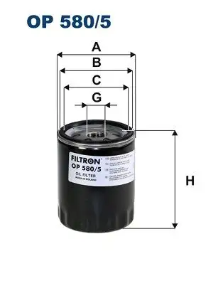 FILTRON OP580/5 Yağ Filtresi LPX100590 resmi